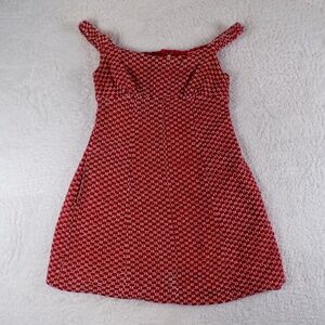 Free People Berry Kiss Mini Dress Red Women's Size XS